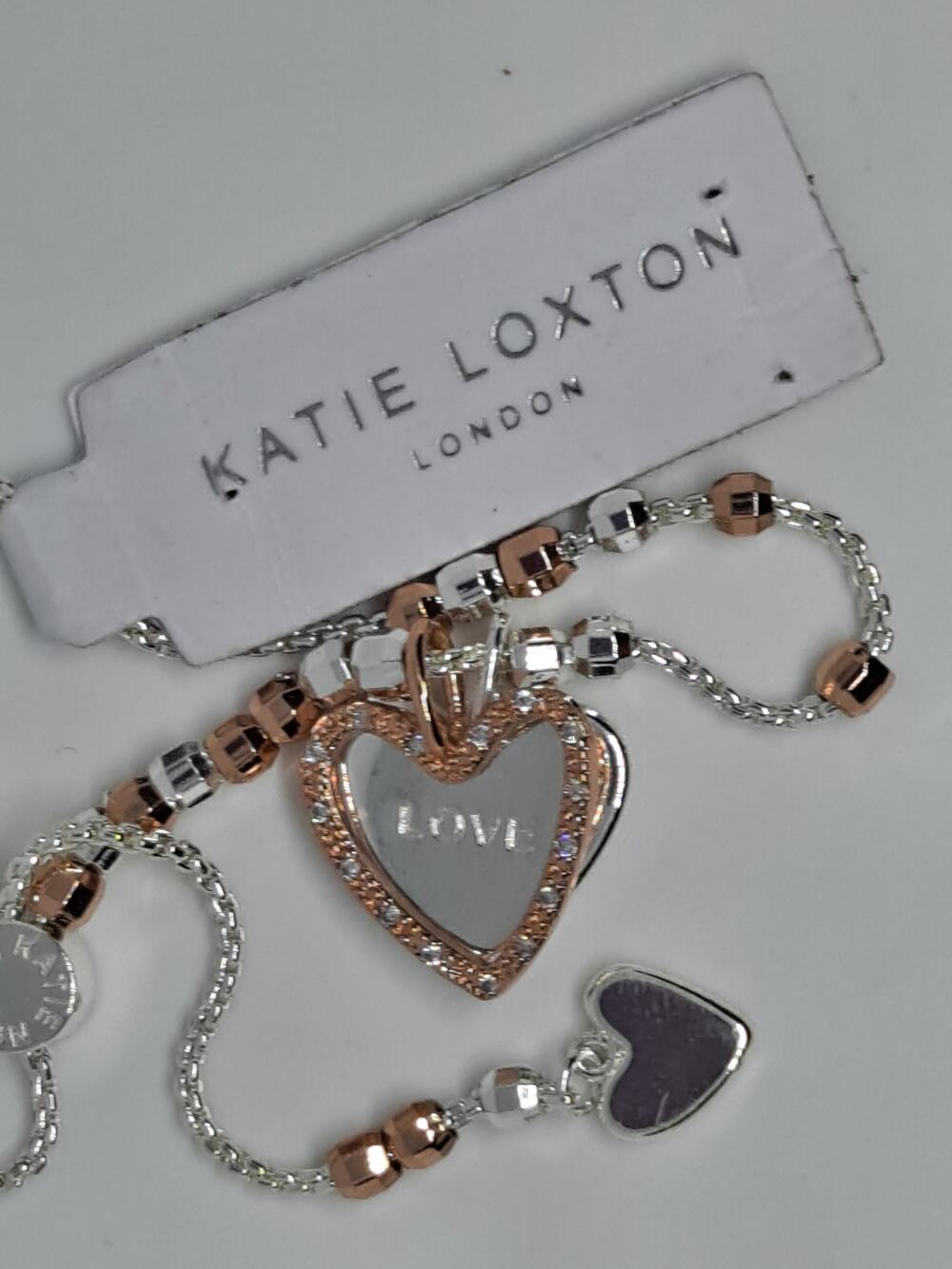Katie Loxton "Love" and "Love Language" bracelets 8 inch
